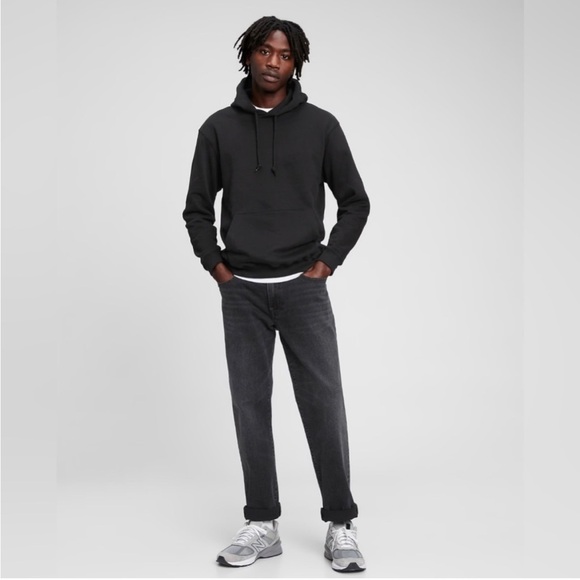 🆕 GAP Men’s Vintage Soft Hoodie Black X-Large XL - Picture 2 of 14